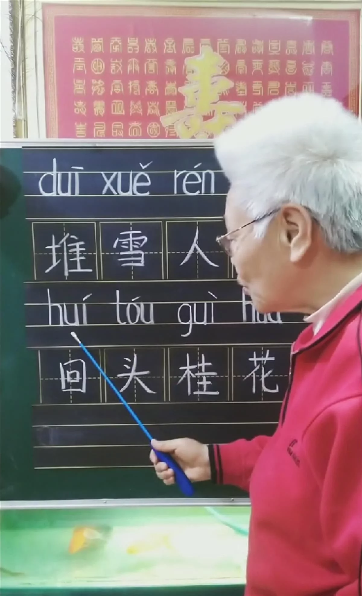 73岁奶奶开拼音课堂直播助成年人认字，曾有50年从教经历（73岁广场舞奶奶）