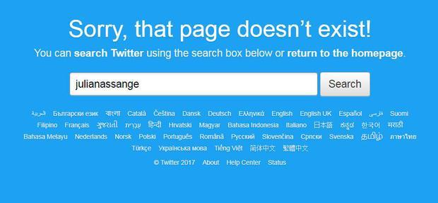 维基解密创始人阿桑奇的 Twitter 帐户离奇消失后又恢复正常