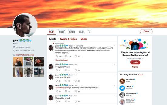 网络安全难以保障，推特CEO杰克-多尔西账号被盗（推特账号安全吗）