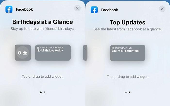 Facebook更新iOS客户端 带来两款锁屏小部件（facebook apk for mi）