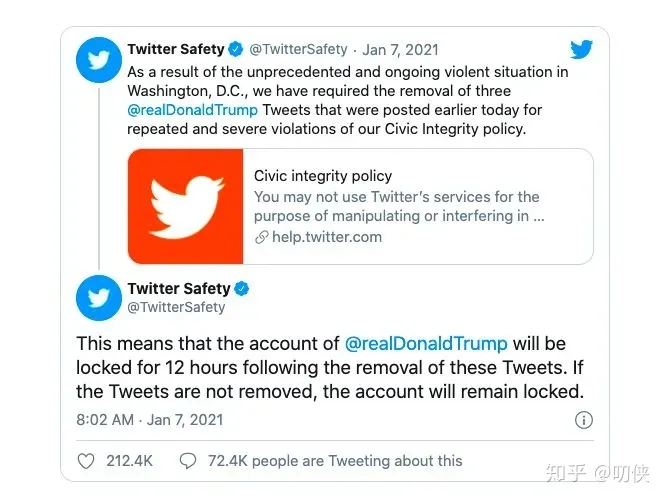 特朗普账号遭Twitter、Facebook封禁，也许可以考虑从开通微博、微信再起……（Facebook trump）